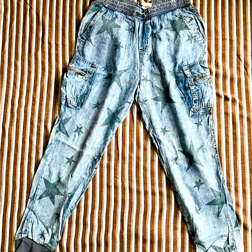 Vintage Havana lightweight Jean star distressed joggers